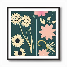 Earthy Floral Art Print