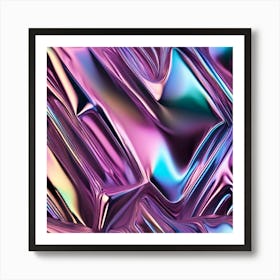 Abstract metallic colors Art Print