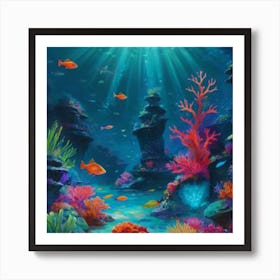 Under The Sea 2 Art Print