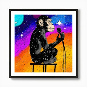 Tripping Monkey Art Print