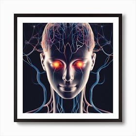 Human Brain And Nervous System 20 Art Print