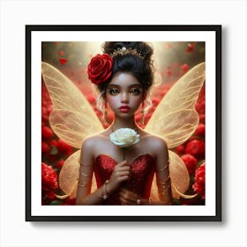 Fairy Roses Art Print