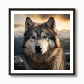 Husky Dog 2 Art Print