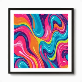 Psychedelic Swirls Art Print