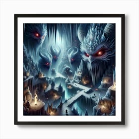 Frozen Nightmares 8 Art Print