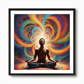 Seeking inner peace Art Print