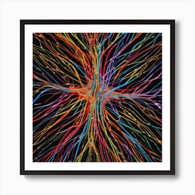 Colorful Brain 17 Art Print