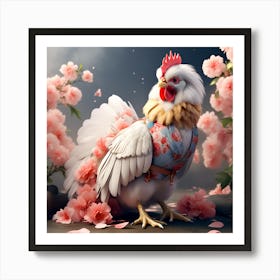 Chinese Rooster Art Print