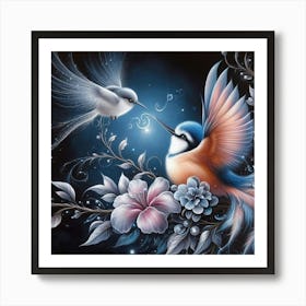 Hummingbirds Art Print