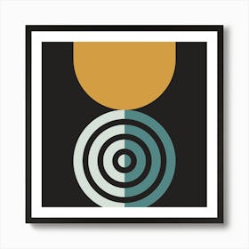 Cup Of Gold.Geometric shapes Art Print