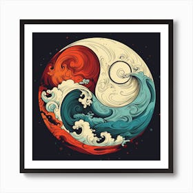 Yin Yang 9 Art Print