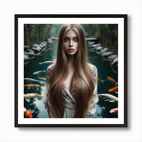 Koi Pond 14 Art Print