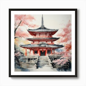 Kyoto Pagoda Art Print