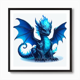 Blue Dragon Kid 1 Art Print