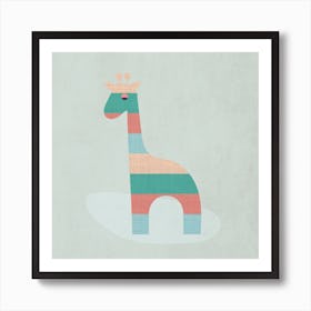 Scandi Giraffe Nursery Art Print