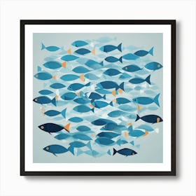 Sea Of Fish Art Print