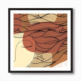 Earth (Sea Waves) Art Print