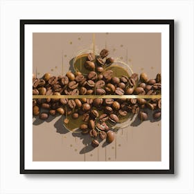 Coffee Beans Art Print