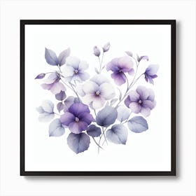 Violets 3 Art Print