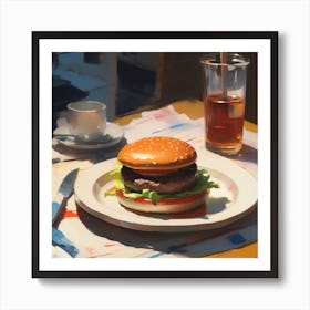 Burger 2 Art Print