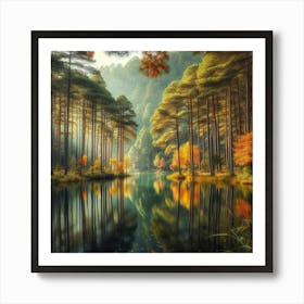 Autumn Forest 127 Art Print