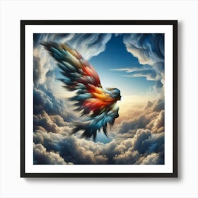 Angel In The Sky Art Print