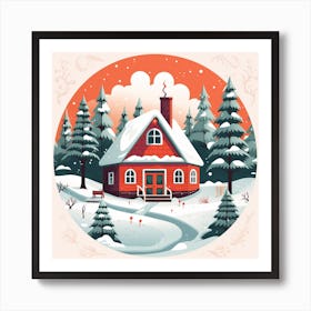 House In The Woods Art Print