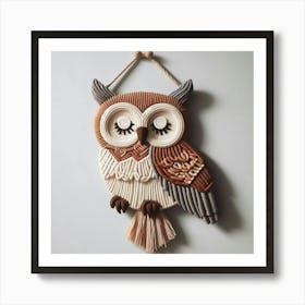 Owl Wall Hanging Art Print