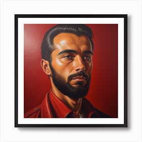 Enchanting Realism, Paint a captivating portrait of man 1, that showcases the subject's unique personality and charm. Generated with AI, Art Style_V4 Creative, Negative Promt: no unpopular themes or styles, CFG Scale_11.5,Step Scale_50. Art Print