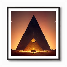 Pyramids Of Giza Art Print