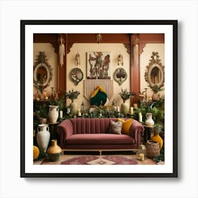 Bohemian Living Room 6 Art Print