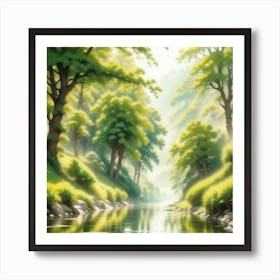 Landscape Painting 203 Art Print