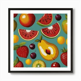 Fruit Pattern 3 Art Print