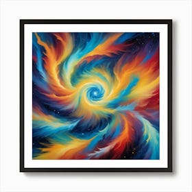 Swirling Vortex 1 Art Print