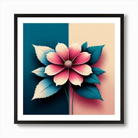 Abstract Flower 17 Art Print