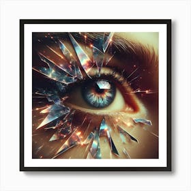 Shattered Eye 1 Art Print