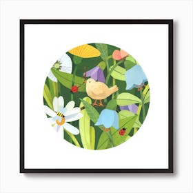 Scricciolo Square Art Print