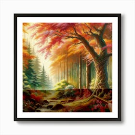 Russian Landscape Painting Art Print