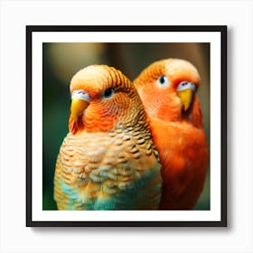 Two Parrots Art Print