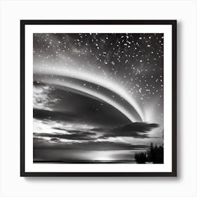 Star Trails In The Sky 1 Art Print