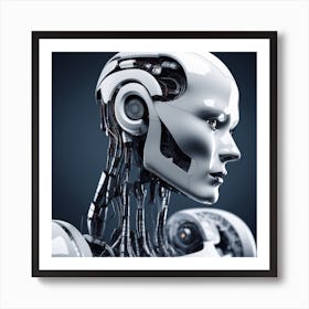 Portrait Of A Robot 1 Art Print