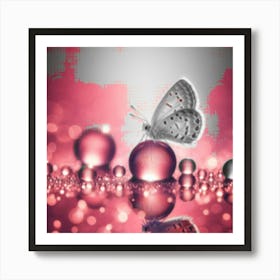 Butterfly On Water Art Print