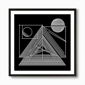 Geometric Line Drawing Art Print