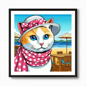 Feline Cat Creative Artwork Illustration 155 Art Print