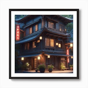 Asian House Art Print