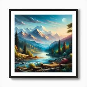 Mountain Landscape 6 Art Print