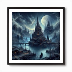 Gothic Fantasy Castle Art Print