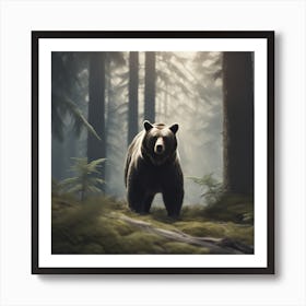 Bear In The Forest 19 Art Print