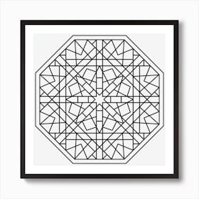 Geometric Mandala 09 Art Print