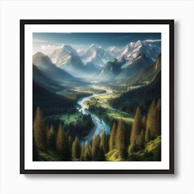 Landscape Painting Art Print